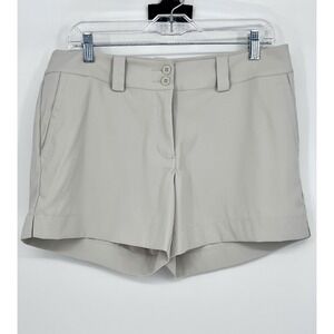 Nike Golf Tour Performance Shorts Womens 10 Beige Dri Fit Casual Wake Forest